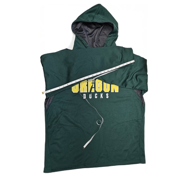 Oregon Ducks Green and Gray University Embroidered Hoodie - Picture 10 of 16